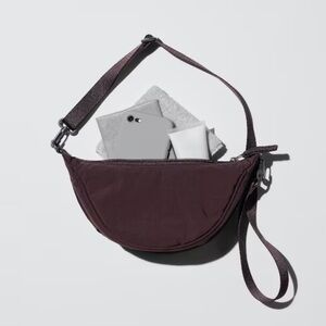 NWT UNIQLO Round Mini Shoulder Bag — Dark Purple RARE